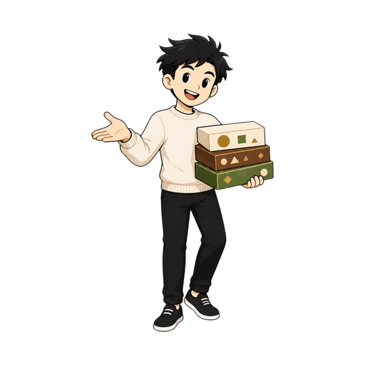 TIMI character carrying board games